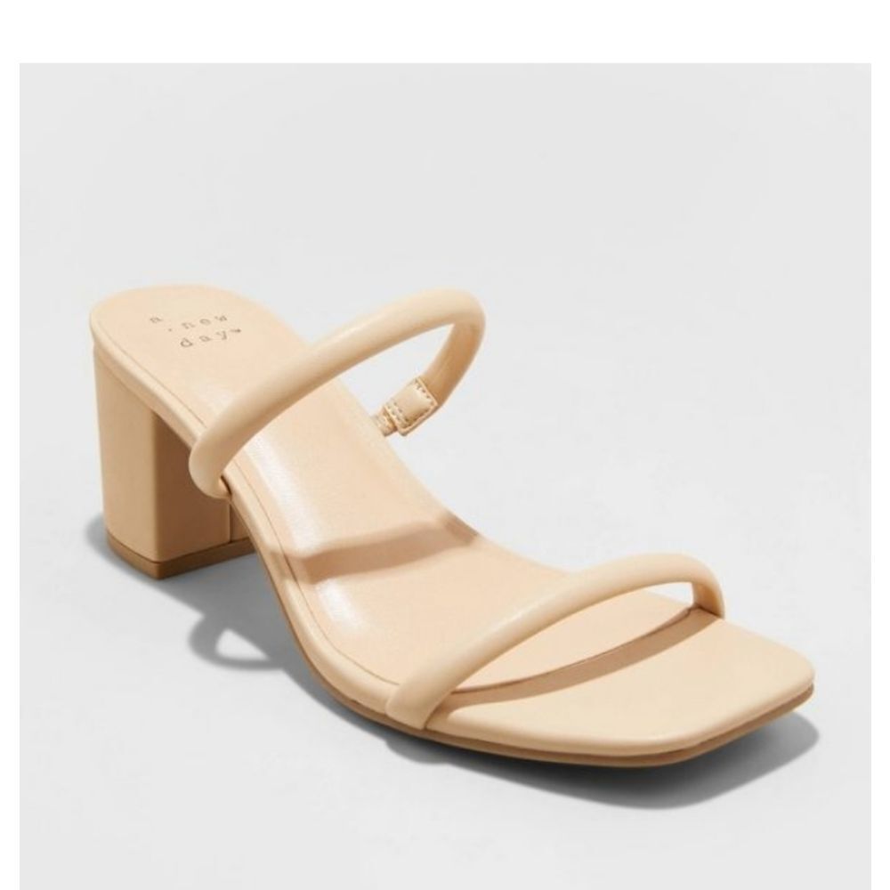 Women's Basil Heels - A New Day™. Nude Cass